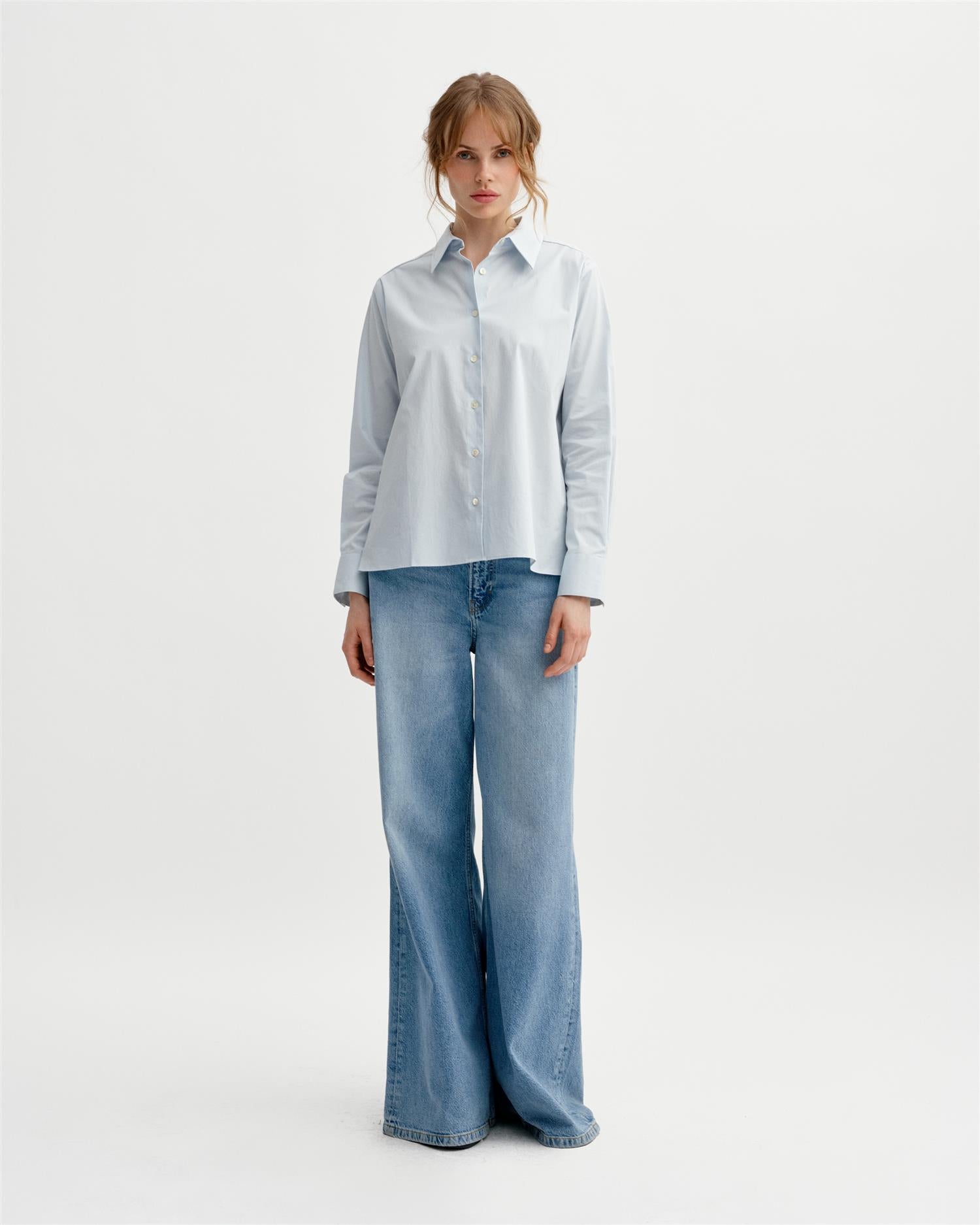 Bluser | Lyon Shirt Light Blue